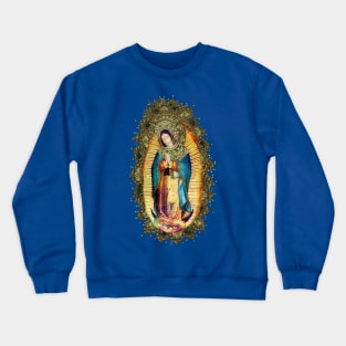 Our Lady of Guadalupe Mexican Virgin Mary Mexico Tilma 20-101 Crewneck Sweatshirt